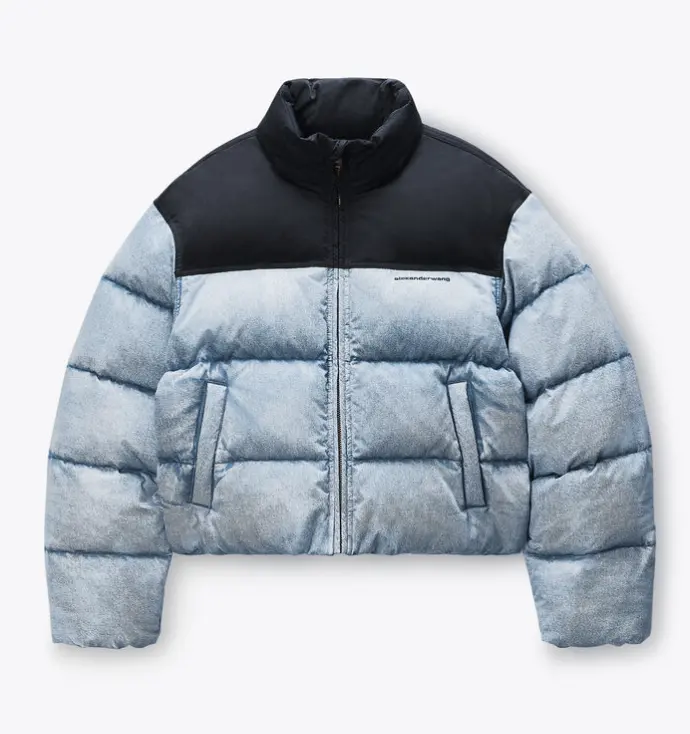 Alexander Wang trompe-l’oeil 牛仔羽绒服