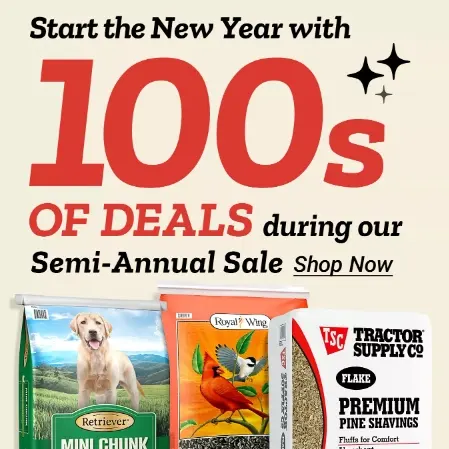 Tractor Supply：年终大促 精选百货热卖 低至5折