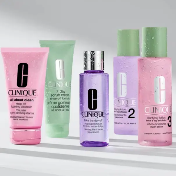 Clinique 美国官网：洁面、去角质产品7.5折 精选套装6折