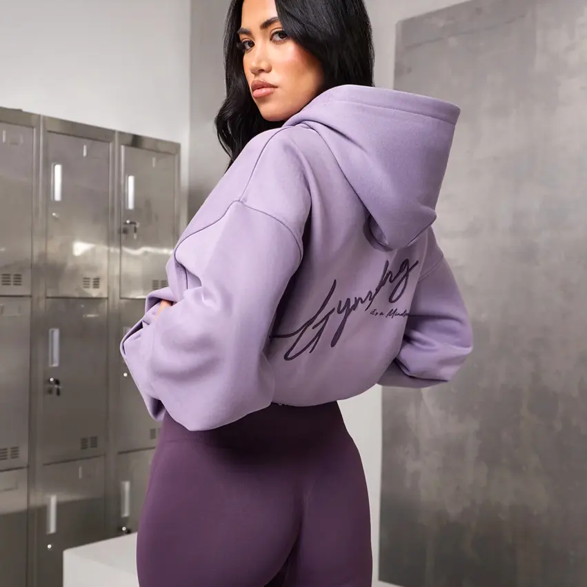 The Gym King Ltd：休闲服饰闪促 紫色套头连帽衫£41