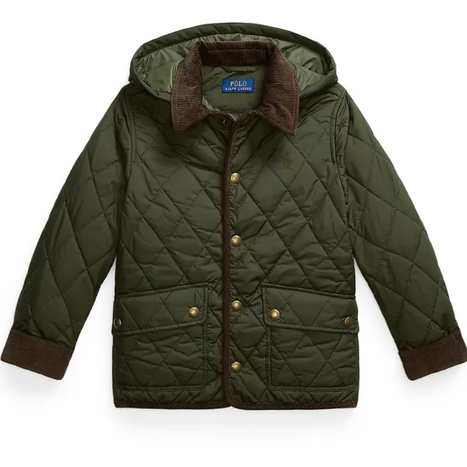 热卖！Ralph Lauren 拉夫劳伦8-20大童款绗缝夹克
