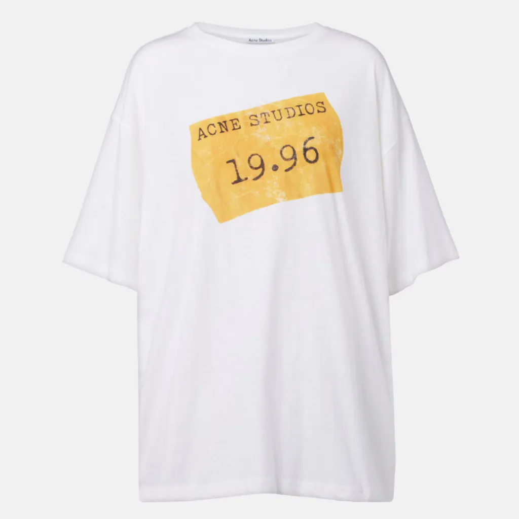 将太郎同款！ACNE STUDIOS 徽标白色T恤