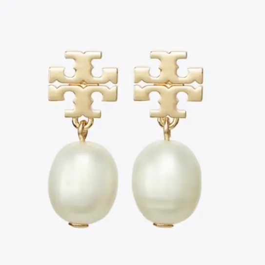 Tory Burch 汤丽柏琦 月舞珍珠耳环