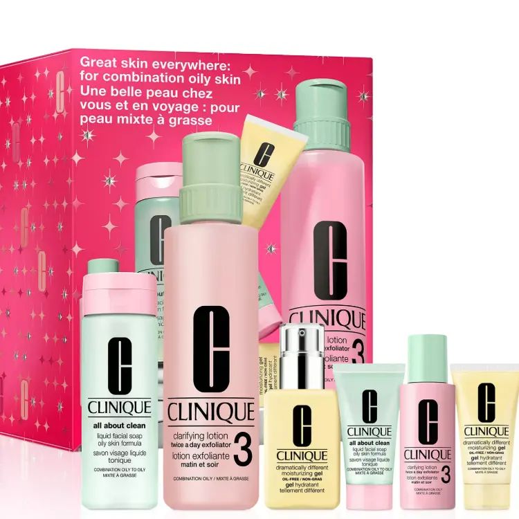 送保湿霜5ml！Clinique 护肤套装（价值$120）