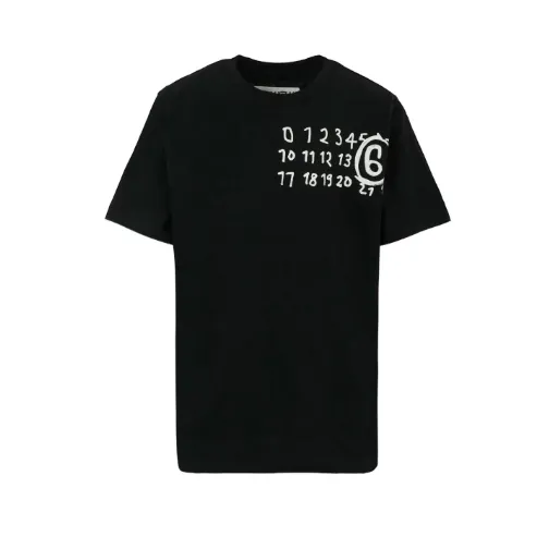 MM6 MAISON MARGIELA 马吉拉大童款logo印花棉T恤