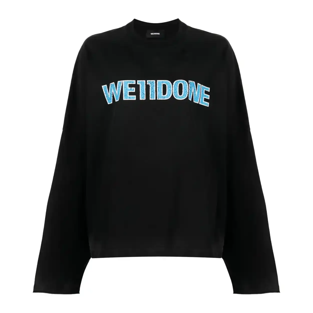 We11done logo印花棉T恤