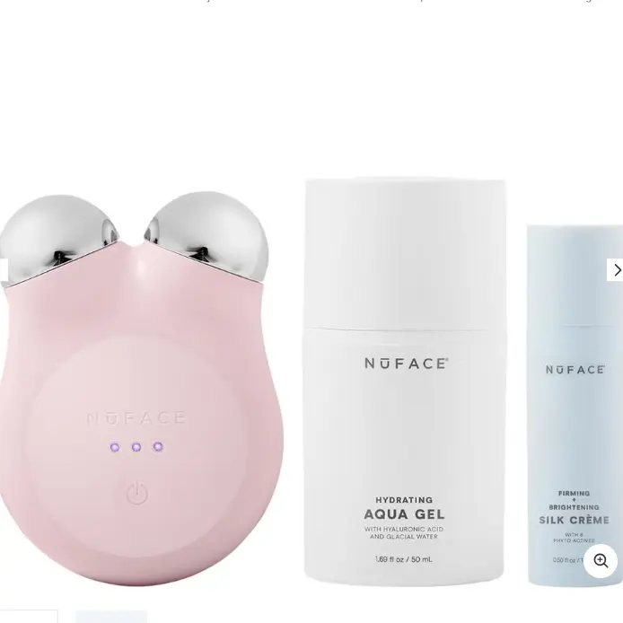NuFACE 玫瑰色美容仪套装