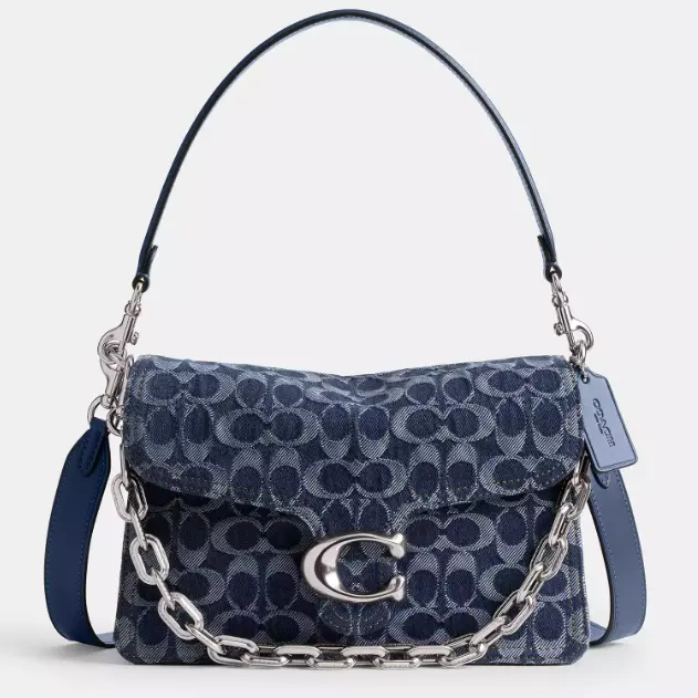COACH 蔻驰 Chain Tabby 丹宁斜挎包