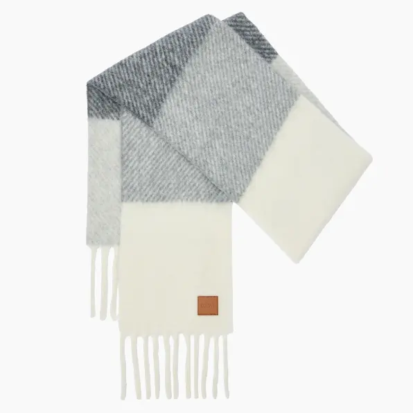 Loewe 罗意威 拼色流苏围巾