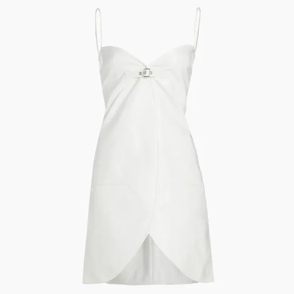 申留真同款不同色！Courreges 白色吊带裙