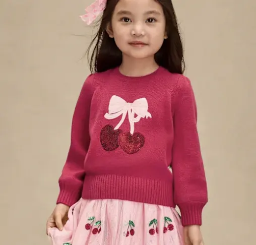 Gymboree 女童樱桃毛衣