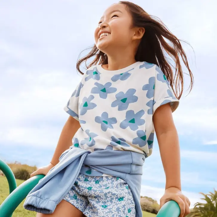 Hanna Andersson：百款童装春季上新 修身喇叭裤$24 长袖印花T恤$28