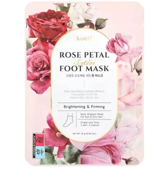Koelf, Rose Petal Satin 足膜，1 对，0.56 盎司（16 克）
