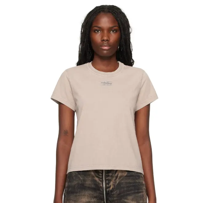 alexanderwang.t 灰褐色 Blade Logo-Embossed T 恤