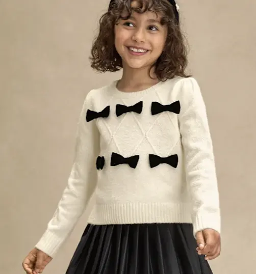Gymboree 蝴蝶结针织毛衣