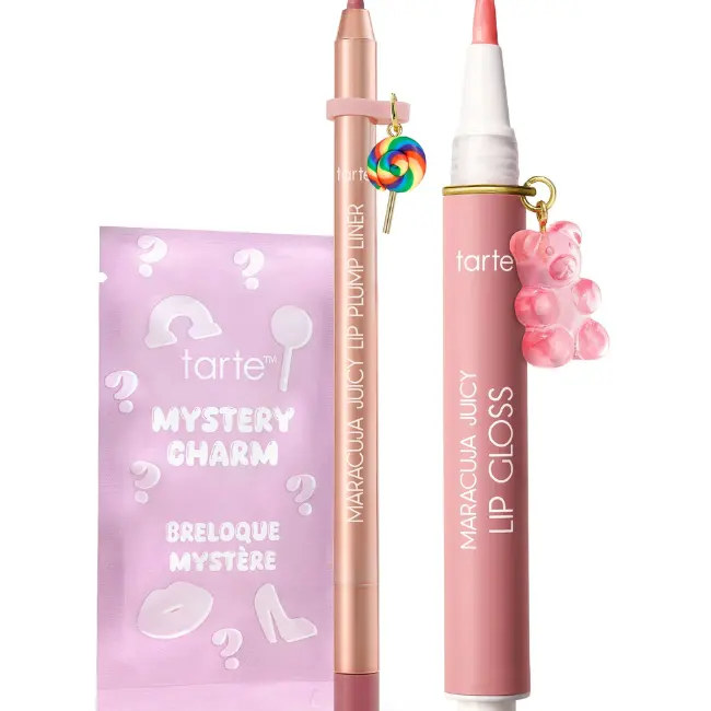 Tarte 炫彩唇彩+丰盈唇线套装（含免费饰品）