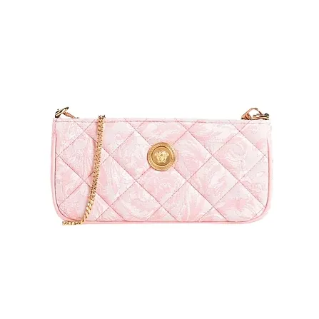 VERSACE 范思哲粉色斜挎包