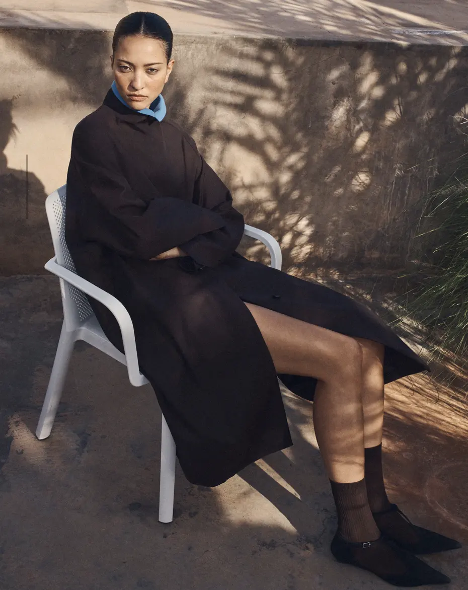 COS 美利奴羊毛牦牛绒拉链POLO 衫