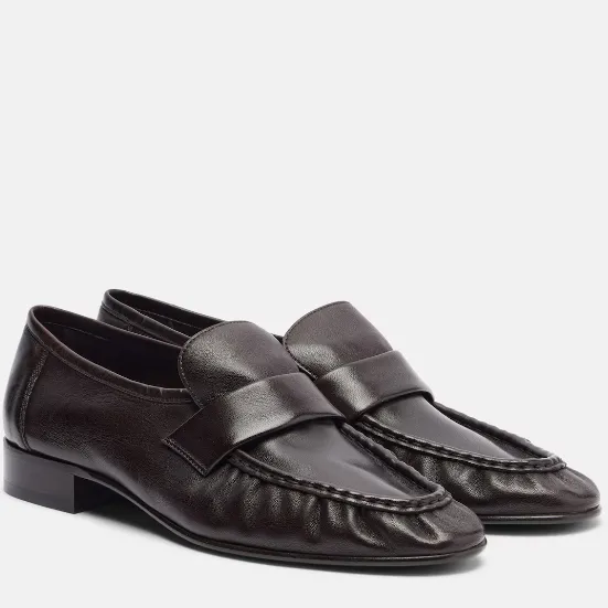 THE ROW 棕色乐福鞋