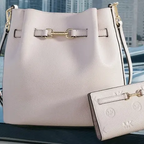 Michael Kors美网：奥莱区春日上新热卖！Jet Set 大号 Pebbled 挎包$65