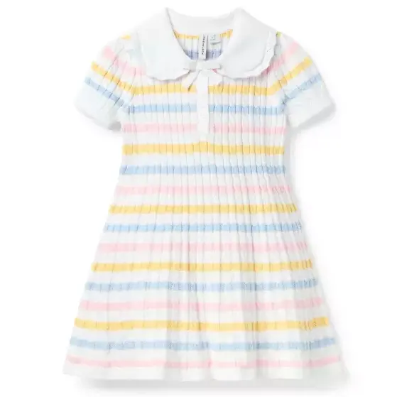 Janie and Jack 条纹毛衣连衣裙