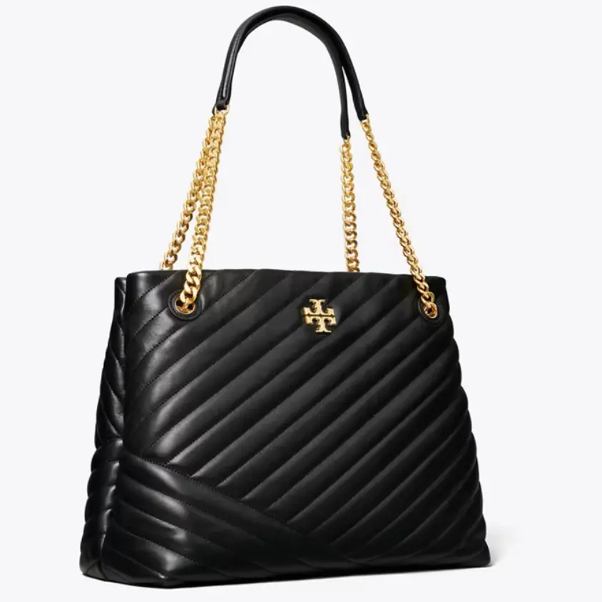 即将断货！Tory Burch 汤丽柏琦 Kira 斜纹托特包