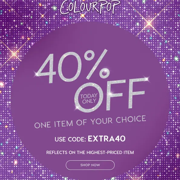 ColourPop 卡拉泡泡：彩妆热卖！活动仅限今日 订单内最高价单品可享