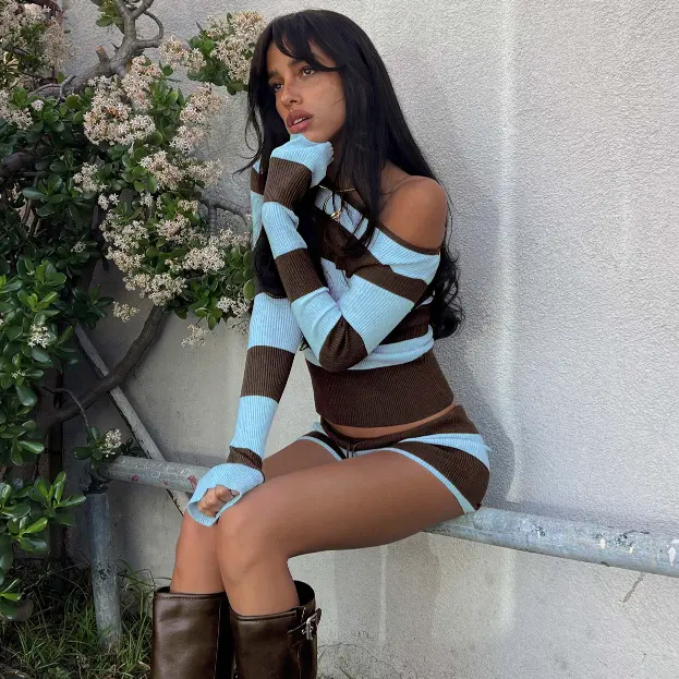 Princess Polly Ahani露肩针织上衣