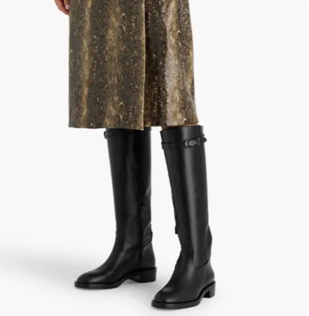 Stuart Weitzman Maverick 搭扣皮革过膝靴