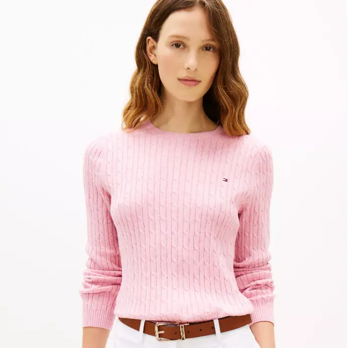 TOMMY HILFIGER 麻花针织毛衣