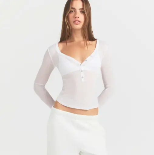 SKIMS HENLEY 轻盈性感罩衫