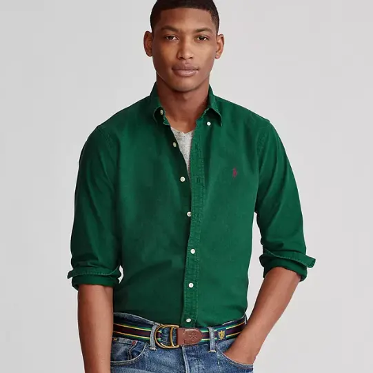 Polo Ralph Lauren Garment-Dyed 男士牛津衬衫