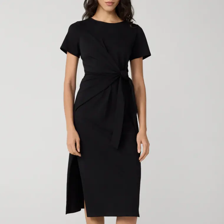 DVF Mandy 黑色收腰连衣裙