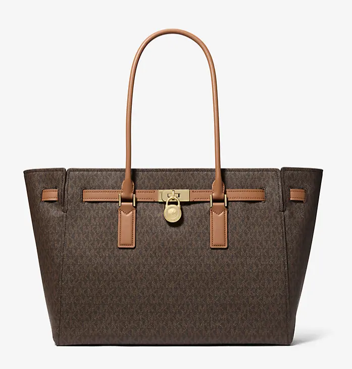 Michael Kors Hamilton 大号老花托特包