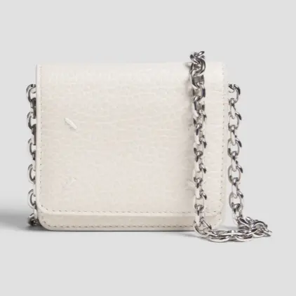 热卖！MAISON MARGIELA 鹅卵石纹皮革钱包