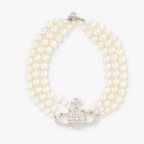 Jennie同款！Vivienne Westwood 西太后 三层珍珠项链