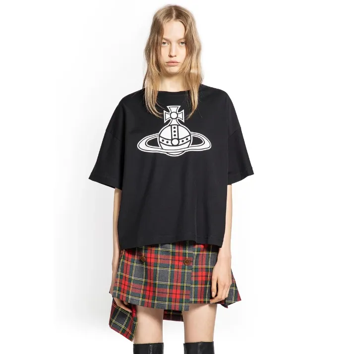 VIVIENNE WESTWOOD 西太后土星徽标印花T恤