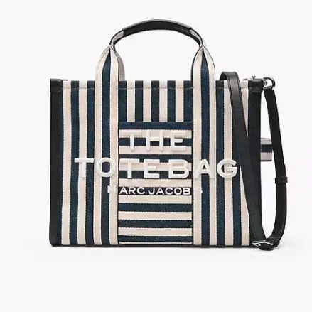 Marc Jacobs 条纹帆布中号手提包