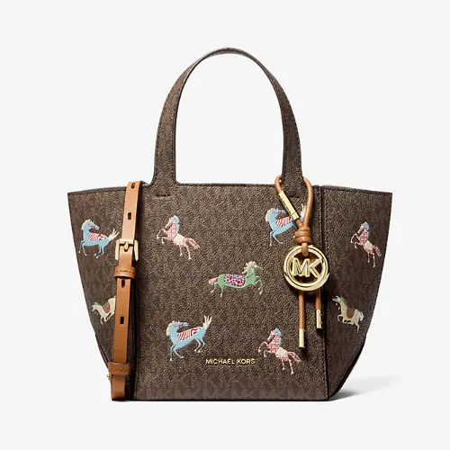 马年限定！Michael Kors Jordi 小号老花托特包