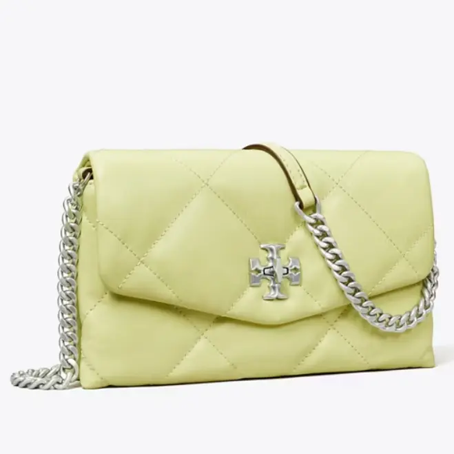 仅此1个！Tory Burch 汤丽柏琦 Kira 嫩绿色斜挎包