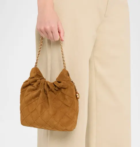 Tory Burch  Fleming 迷你麂皮斜挎包