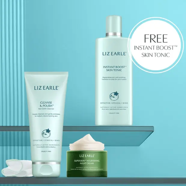 蹲生效！Liz Earle：小众护肤热卖！购买面霜+洁面送好礼