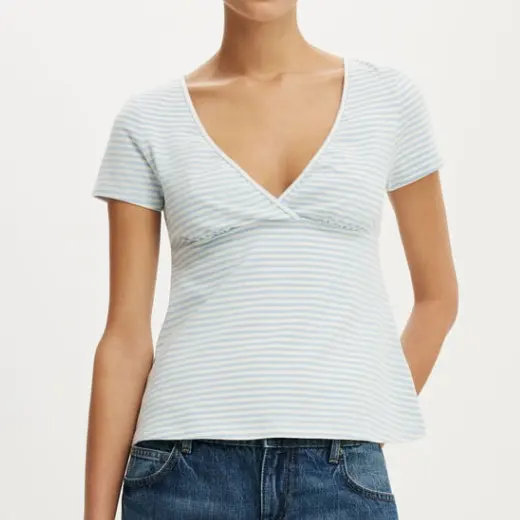 Cotton On 条纹娃娃衫短袖款