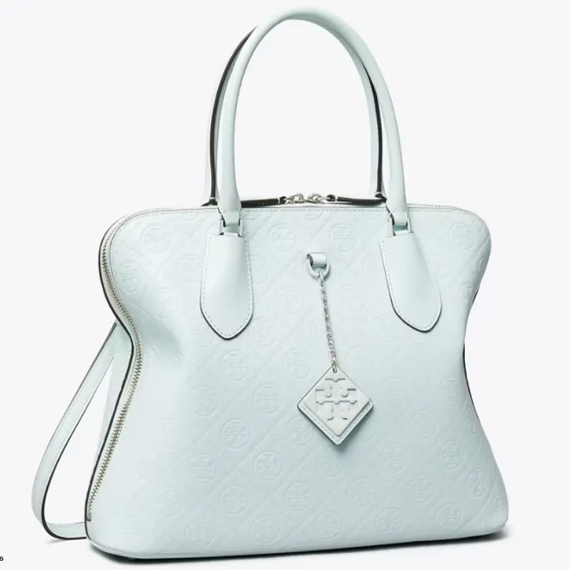 仅此一个！Tory Burch 汤丽柏琦 皮革老花手提包