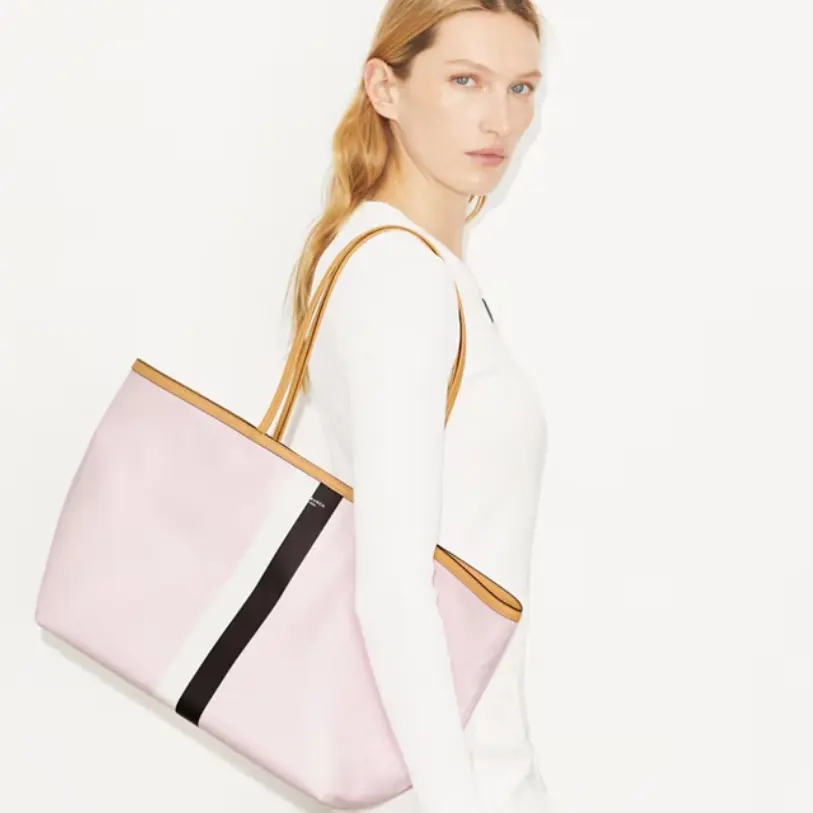 Tory burch 汤丽柏琦 RACER 玫瑰粉托特包