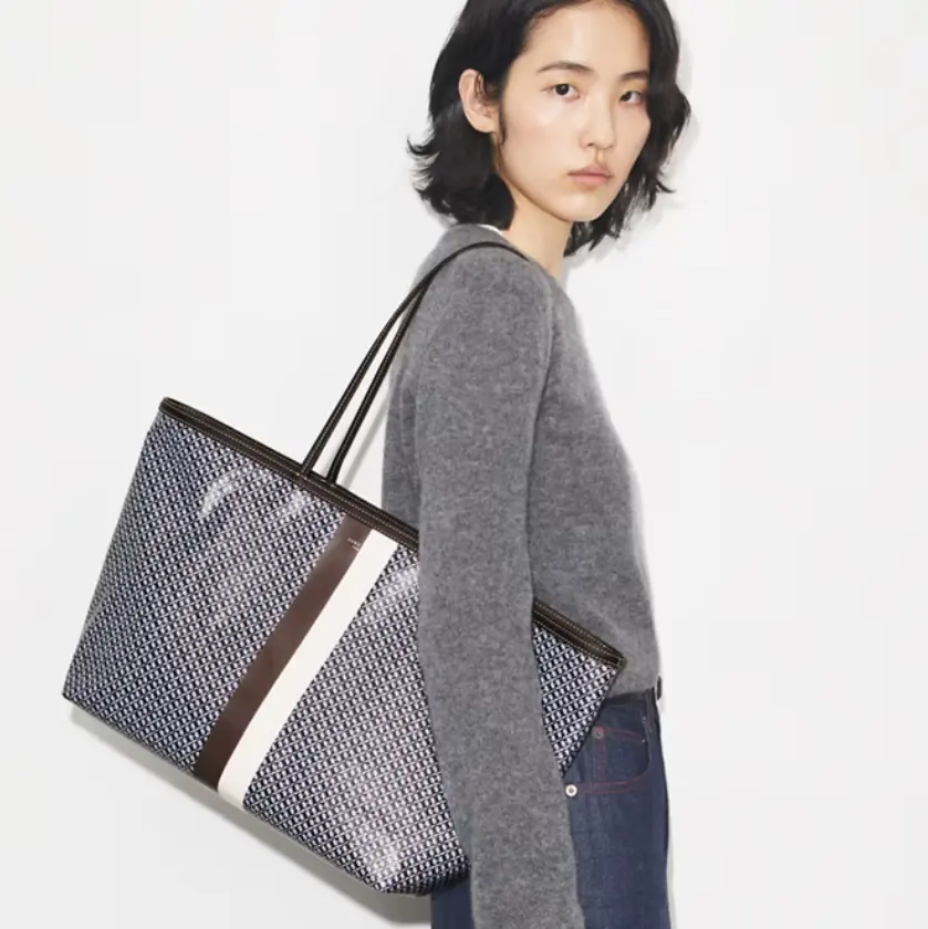 Tory burch 汤丽柏琦 RACER 蓝色托特包