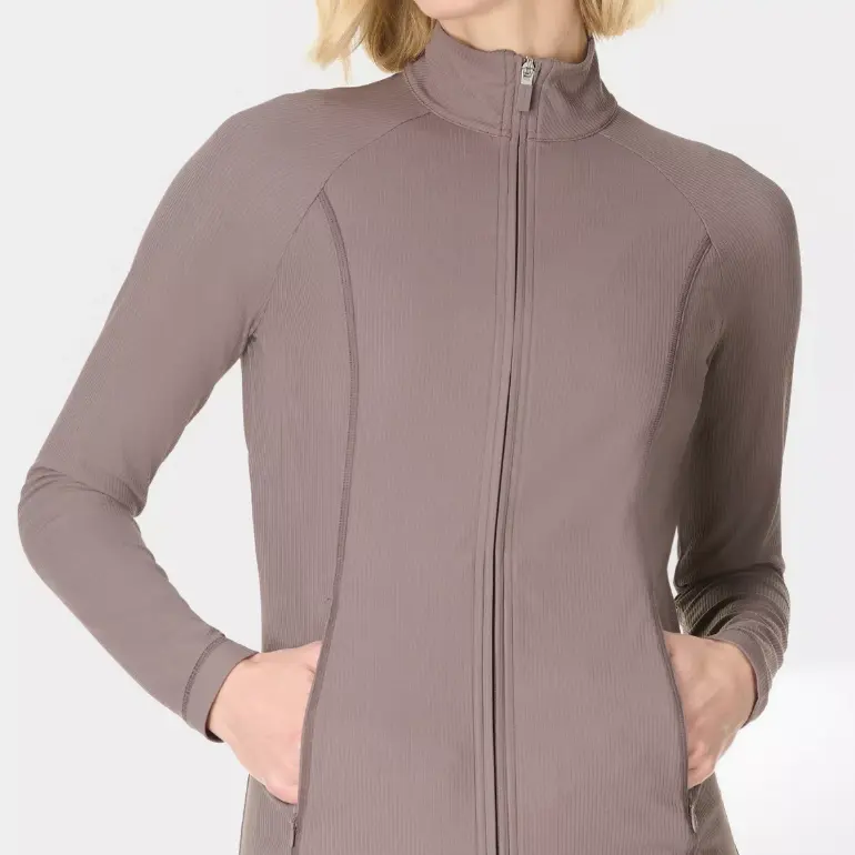 Sweaty Betty 罗纹拉链外套