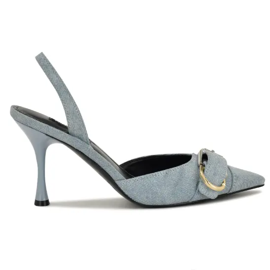 Nine West 玖熙 Patsie 牛仔尖头高跟鞋
