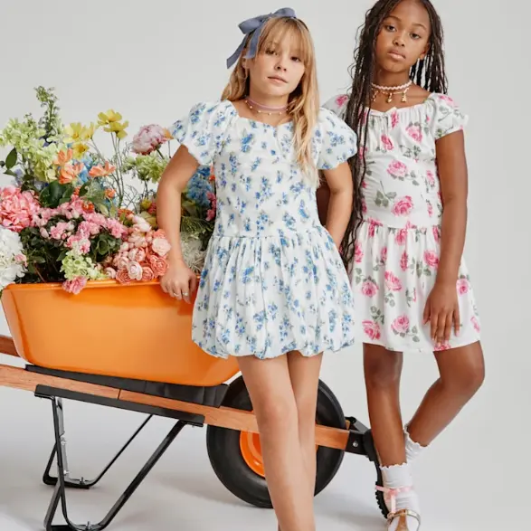 The Children’s Place：春日童装福利到 彩虹3D立体花朵网纱裙$26