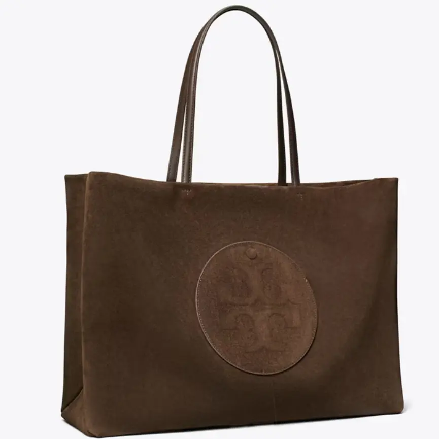 新款加入！Tory Burch 汤丽柏琦 Ella 麂皮托特包